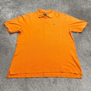 Ecko Unltd. Y2K Style Polo Shirt Men XL Orange Cotton Short Sleeve Casual Preppy